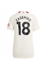 Manchester United Casemiro #18 Jalkapallovaatteet Naisten Kolmaspaita 2023-24 Lyhythihainen